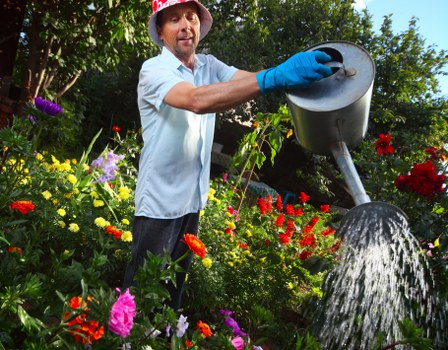 Professional gardeners working in a Herne Hill garden